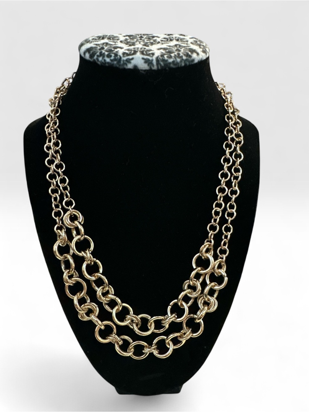 Gold Multi-Strand Link Necklace - Classic Women’s Jewelry